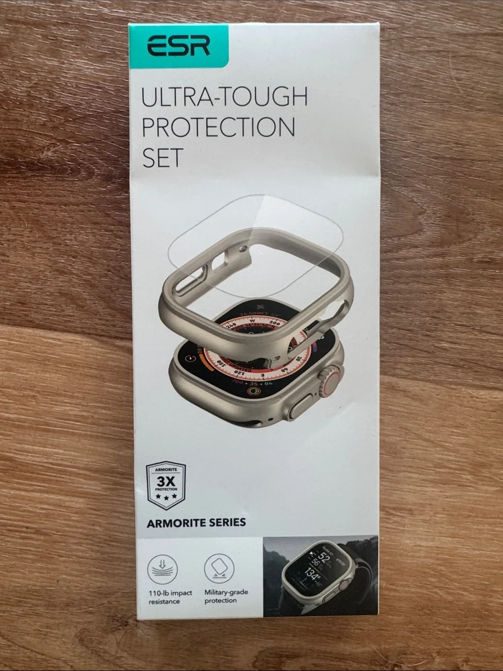 ESR Ultra-Tough Protection Set for Apple Watch - Champagne